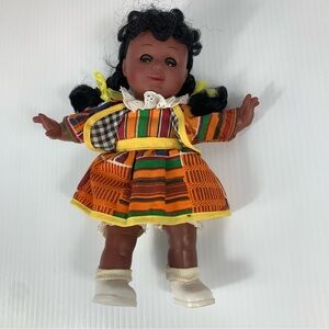 Olmec Gi-Go Toys African American Black 10" Doll with Sleepy Eyes Vintage 1989